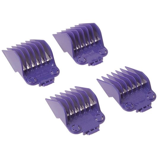 Andis Master Dual Magnet Large 4-Piece Comb Set - Purple (01415)