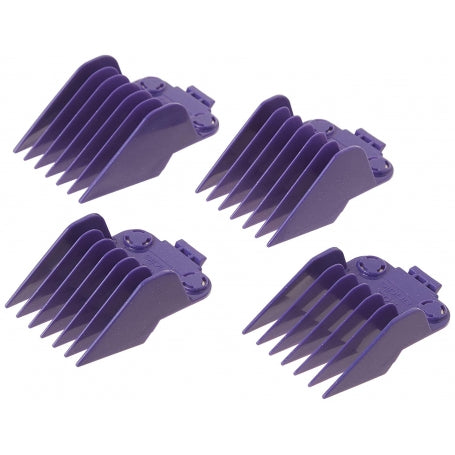 Andis Master Dual Magnet Large 4-Piece Comb Set - Purple (01415)