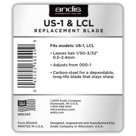 Andis US-1 & LCL Replacement Blade Set (66240)