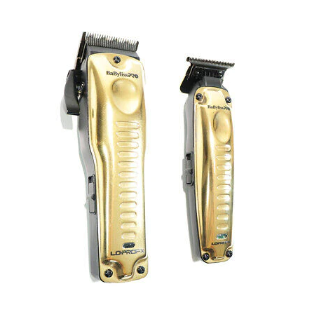 BaByliss PRO Lo-Pro FX Limited Edition High Performance Clipper & Trimmer Collection Set - Gold (FXHOLPKLP-G)
