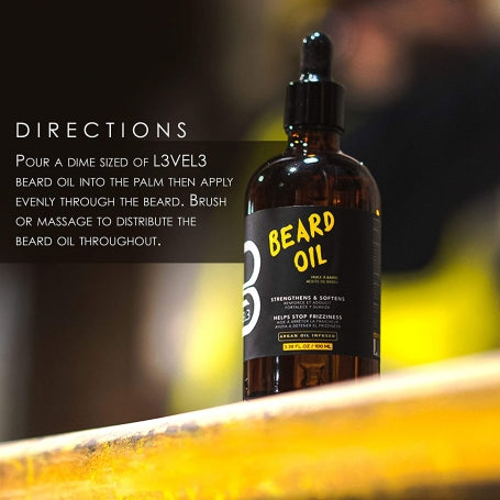 L3VEL3 Argan Beard Oil (100ml/3.38oz)