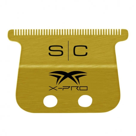 StyleCraft Fixed Gold Titanium X-Pro Wide Replacement Trimmer Blade w/ Black Diamond DLC The One Cutter Set (SC527GB)