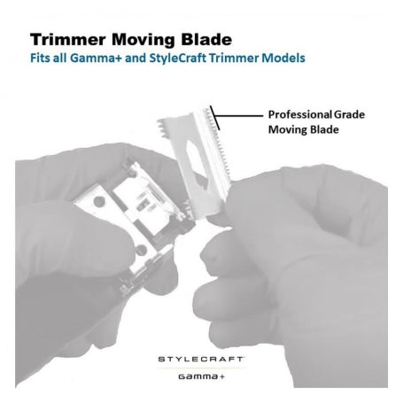 StyleCraft The One Moving Black Diamond Carbon DLC Deep Tooth Trimmer Blade (SC532B)