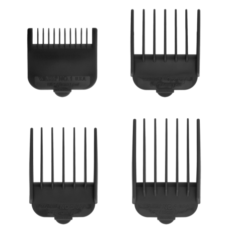 Wahl Professional 1-4 Black Nylon Cutting Guides Pack (3160-100)
